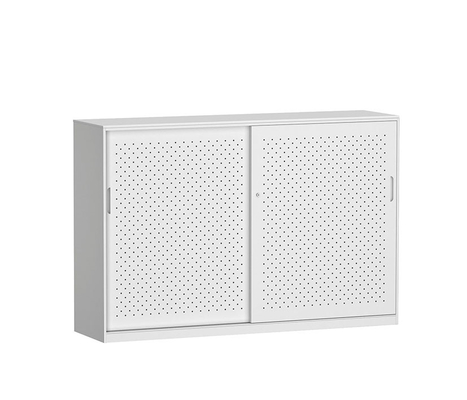 Acoustic Sliding Door Office Metal Cabinet 0.7mm Thickness
