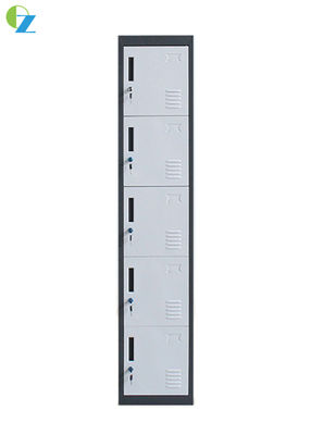 Single Five Door Key Lock Steel Locker For Clothes And Shoes Steel Cabinet