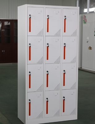 12 Door Steel Office Lockers Cold Rolled Plate