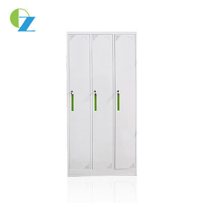 3 Door Thick 0.5mm Locker Room Cabinets For School Students