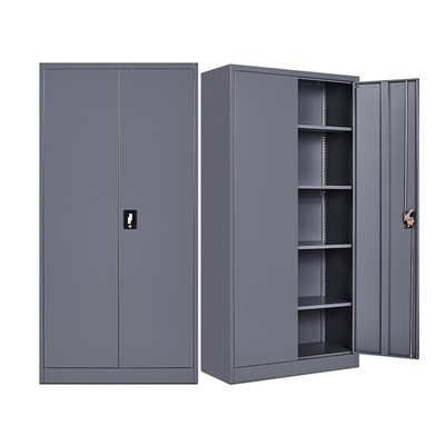 Industrial Full Height Swing 2 Door Cupboard Metal File Documents Storage